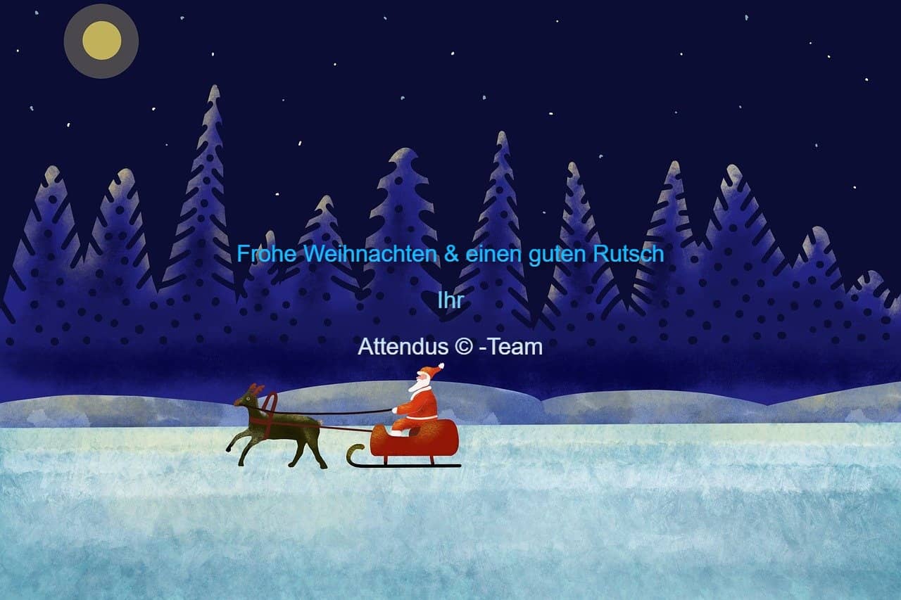 Attendus Weihnachtsgrüße