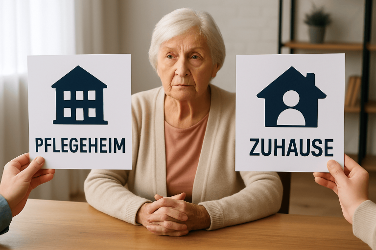 Pflegeheim oder häusliche Pflege