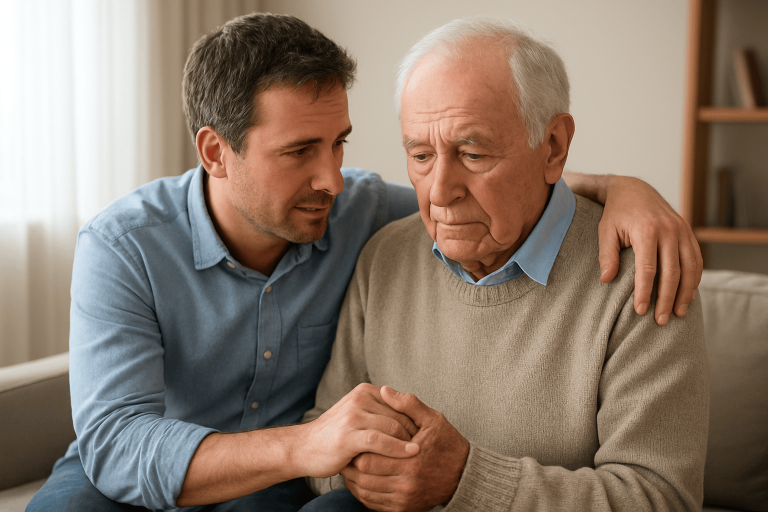 Plötzlich sich um die Eltern kümmern