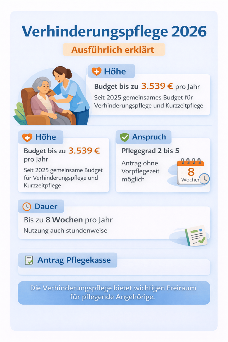 Verhinderungspflege zu Hause 2026